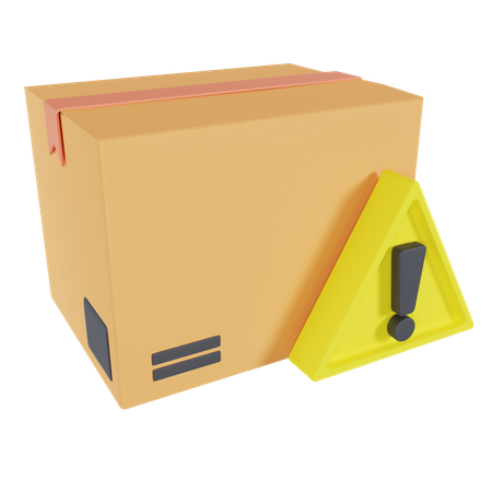 Package Warning  3D Icon