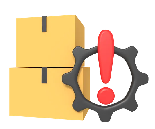 Inventory Management Reminder 3D Icon