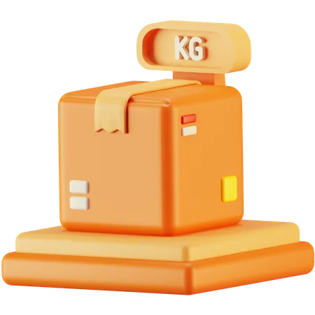 Package Weighing  3D Icon