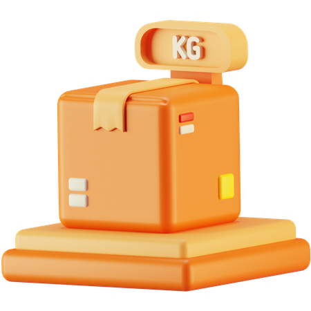 Package Weighing  3D Icon