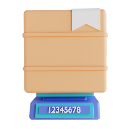 Package Weighing Scale  3D Icon