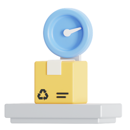 Package weight  3D Icon