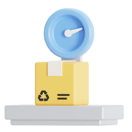 Package weight  3D Icon