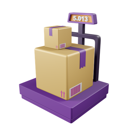 Package Weight  3D Icon