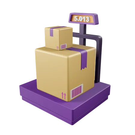 Package Weight  3D Icon