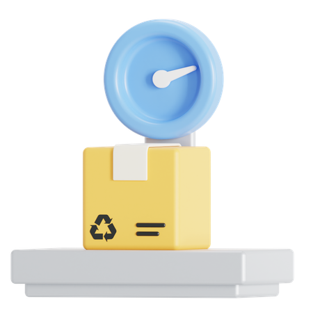 Package weight  3D Icon