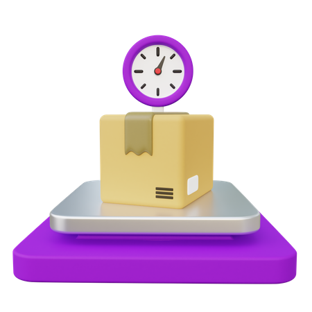 Package Weight Measurement  3D Icon