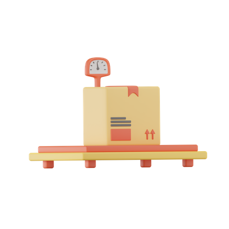 Package Weight Scale  3D Icon