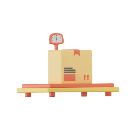Package Weight Scale  3D Icon