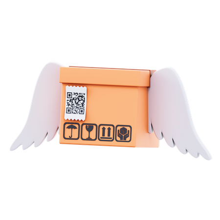 パッケージの翼  3D Icon
