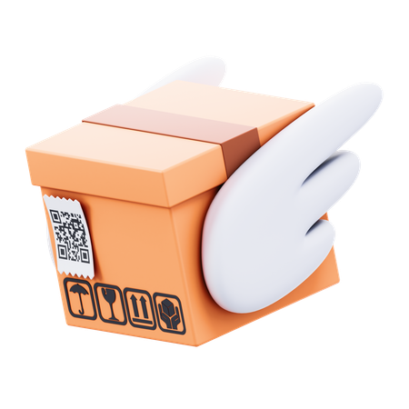 パッケージの翼  3D Icon