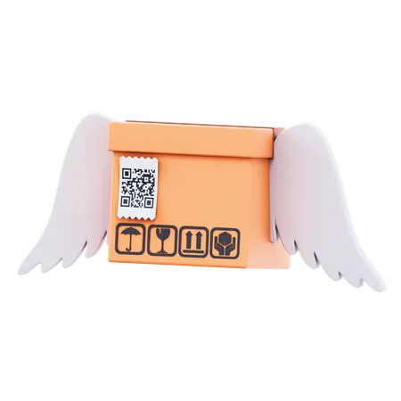 Package Wings  3D Icon