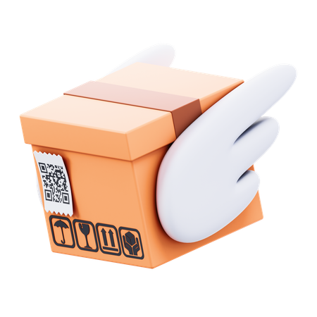 Package Wings  3D Icon