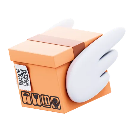 Package Wings  3D Icon