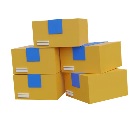 Packages  3D Icon