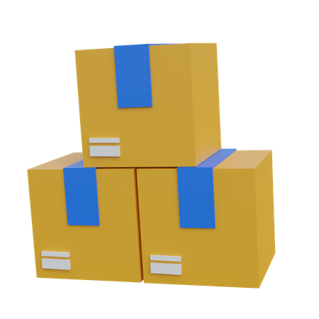 Packages  3D Icon