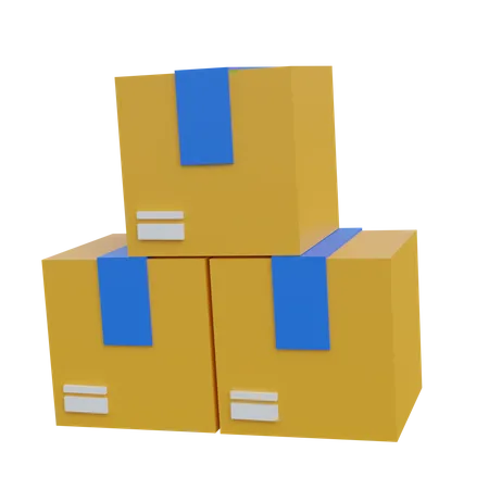 Packages  3D Icon