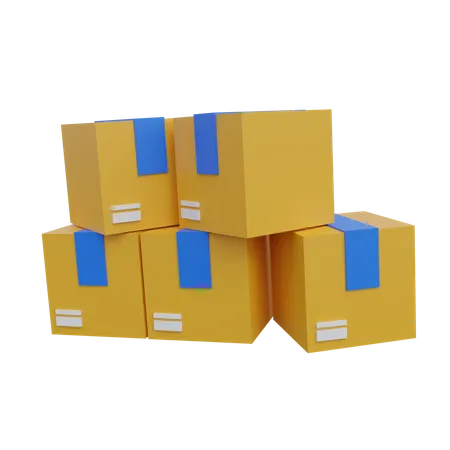 Packages  3D Icon