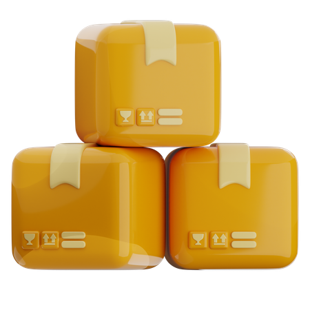 Packages  3D Icon