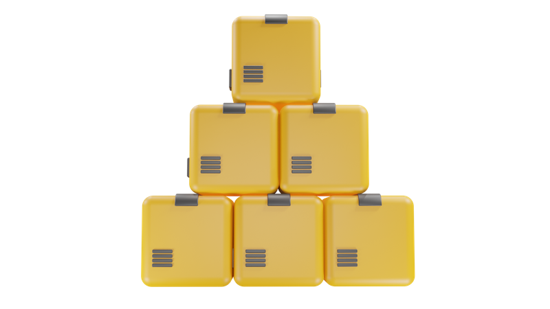 Packages  3D Icon