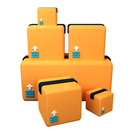 Packages  3D Icon