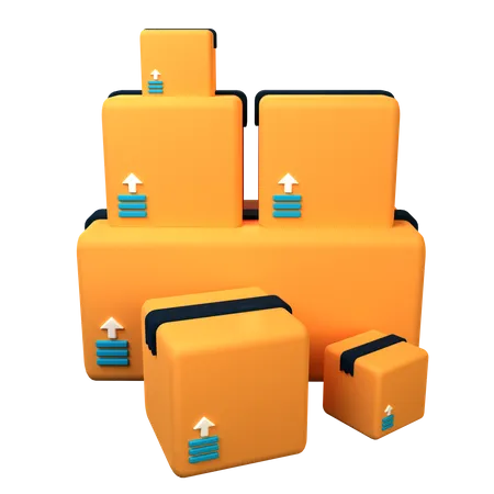 Packages  3D Icon