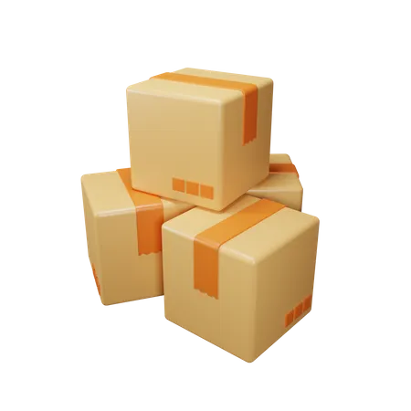 Packages  3D Icon