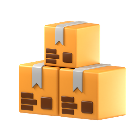 Packages  3D Icon