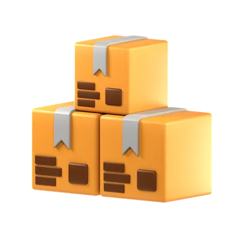 Packages  3D Icon