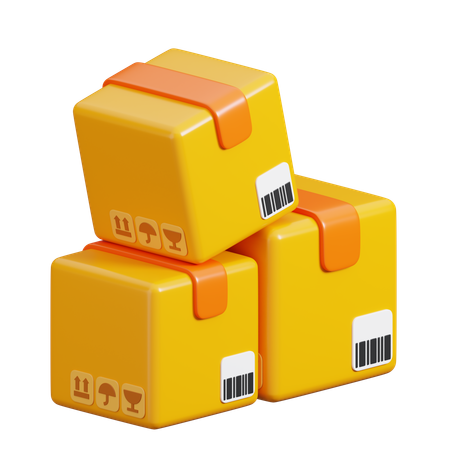 Packages  3D Icon