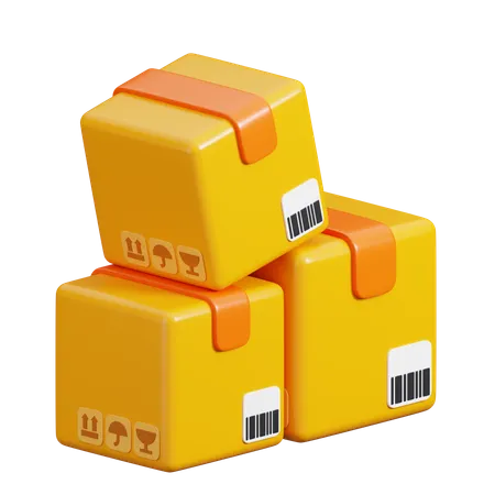 Packages  3D Icon