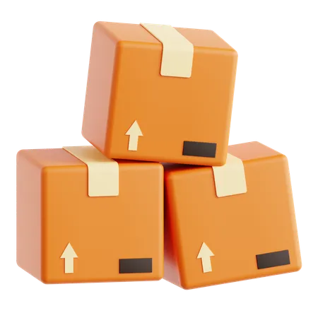 Packages  3D Icon