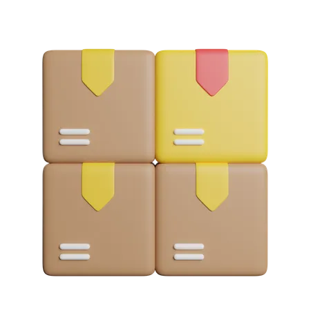 Packages  3D Icon