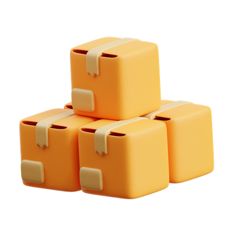 Packages  3D Icon