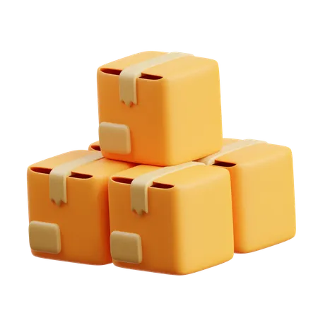 Packages  3D Icon