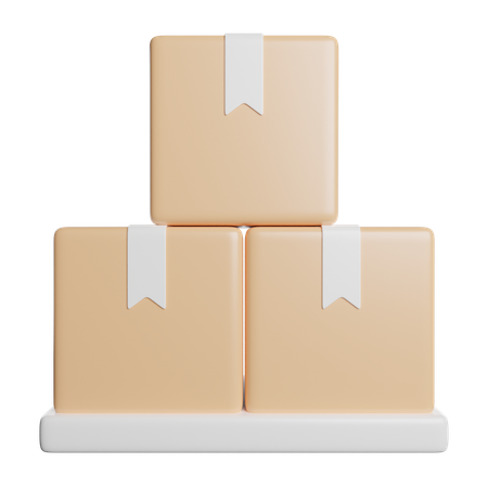 Packages  3D Icon