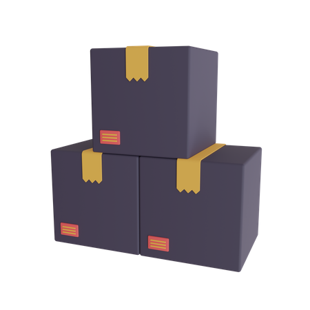 Packages  3D Icon