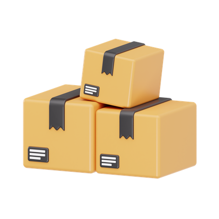 Packages  3D Icon