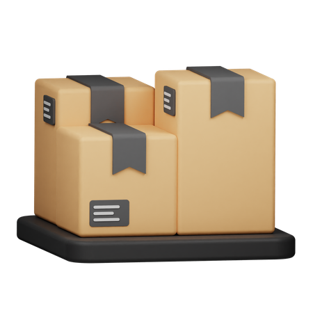 Packages  3D Icon