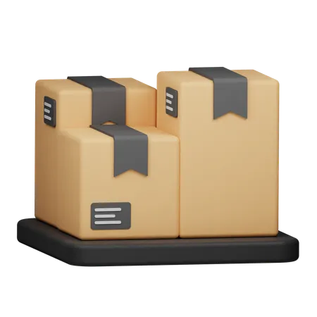 Packages  3D Icon