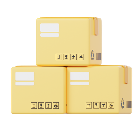 Packages  3D Icon