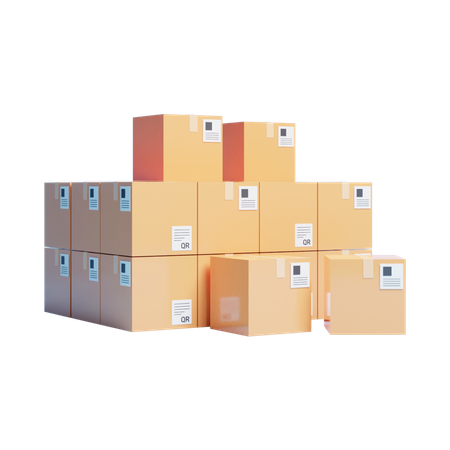 Packages  3D Icon