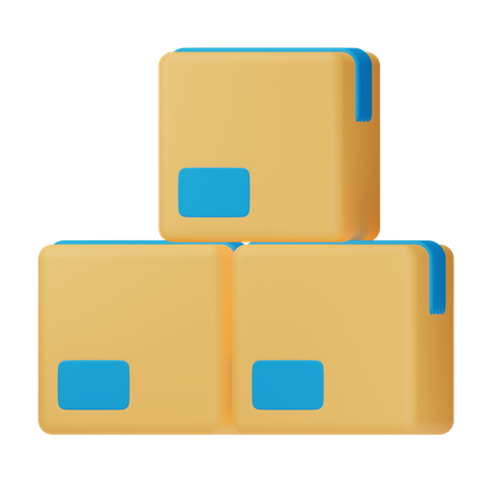 Packages  3D Icon