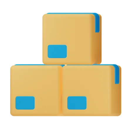 Packages  3D Icon