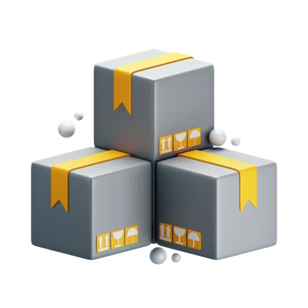 Packages  3D Icon