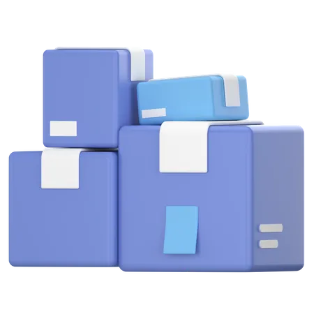 Packages  3D Icon