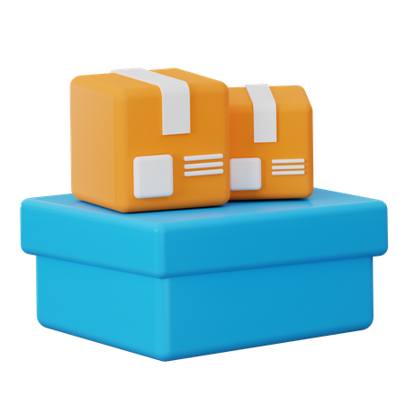 Packages  3D Icon