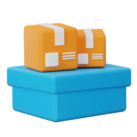 Packages  3D Icon