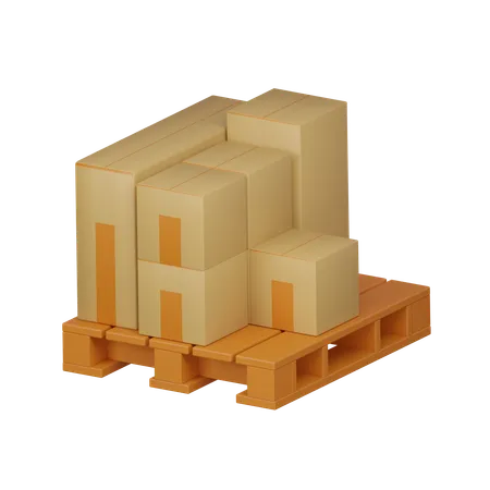 Packages  3D Icon