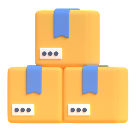 Packages  3D Icon